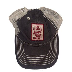 Alabama Sweet Tea Company Baseball Cap Black/White Mesh Logo Adjustable Novelty